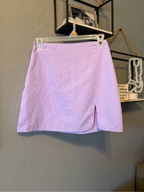 SHEIN Lilac Mini Skirt with Front Slit